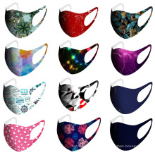 Wholsale Custom Print Fashion Washable Face Mask Cloth Polyester Cotton Ski Sublimation Face Mask Protective Face Mask